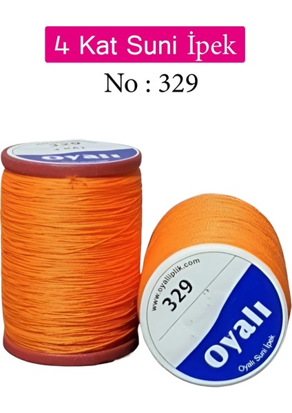 Oyalı 4 Kat Suni Ipek Iplik Iğne Oyası Boncuk Ipi Tığ Oyası NO:329