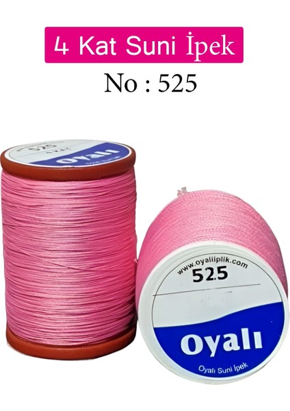 Oyalı 4 Kat Suni Ipek Iplik Iğne Oyası Boncuk Ipi Tığ Oyası NO:525