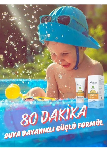The Prouvèe Réponses Organik Bebek ve Çocuk Güneş Kremi SPF 50+ 100 ml %100 Mineral Filtre Yenidoğan Uyumlu fırsatları