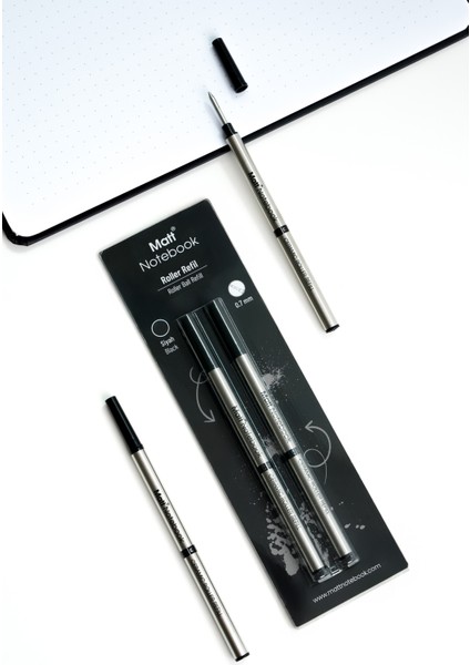 2'li Roller Kalem Refil Yedeği 0.7 mm Siyah R07