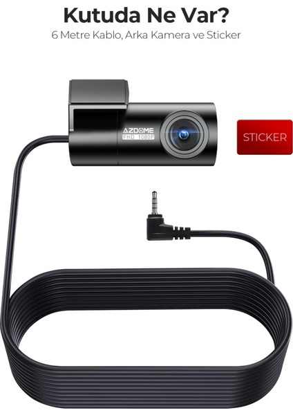 S58 4g Araç Kamerası – 3 Kamera, 4k, Canlı Izleme, Gps, Park Modu, Sos (Xiaomi Ecosystem company)