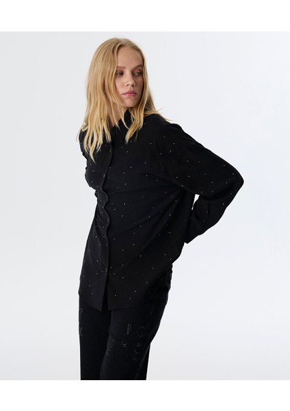 Hotfıx Baskılı Pileli Gömlek TW6250025089001 fiyatları