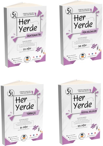 Zeka Küpü Yayınları 5. Sınıf Her Yerde Föy Soru Bankası Seti fiyatları