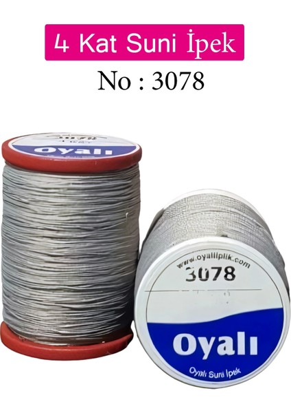 Oyalı 4 Kat Suni Ipek Iplik Iğne Oyası Boncuk Ipi Tığ Oyası NO:3078