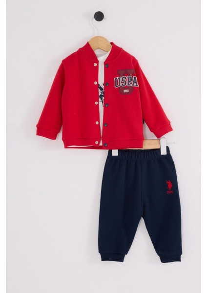 Erkek Bebek 3'lü Takım Kırmızı