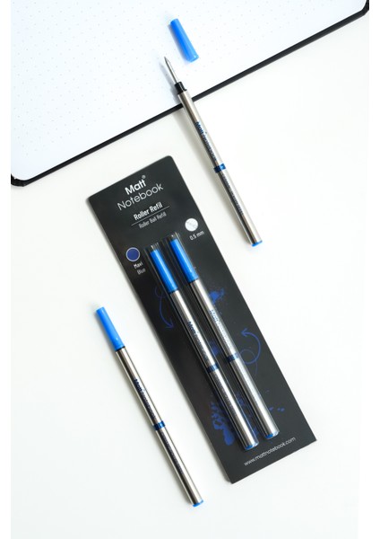 2'li Roller Kalem Refil Yedeği 0.5 mm Mavi R05