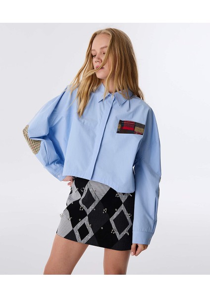 Patch'li Crop Gömlek TW6250025072089