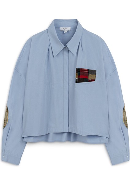 Patch'li Crop Gömlek TW6250025072089 indirimleri