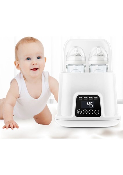 Çok Işlevli Taşınabilir Süt Şişe Isıtıcı Bebek Çöze Sıcak Süt Çift Şişe Sterilizatör Şişe LED Ekran Sabit Sıcaklık | Isıtıcıları ve Amp;sterilizatörler (Beyaz) (Yurt Dışından) indirimleri