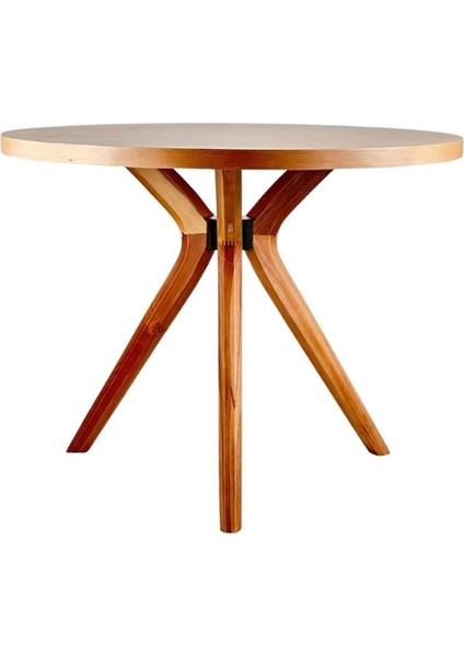 Santorini Natural Ahşap Masa Sandalye Takımı 100X100 modelleri