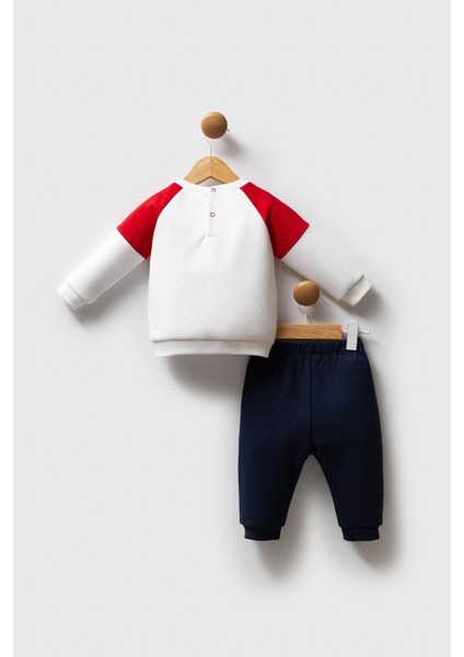 Erkek Bebek 2'li Takım Beyaz-Kırmızı fiyatları