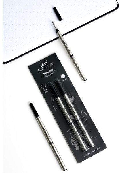 2'li Roller Kalem Refil Yedeği 0.5 mm Siyah R05