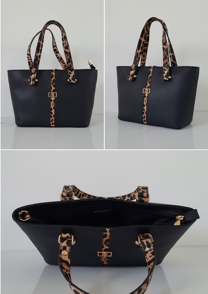 Lal'den Şık ve Modern, Leopar Dikiş Detaylı Günlük ve Özel Günlerde Kullanabileceğiniz Bayan Çanta fırsatları