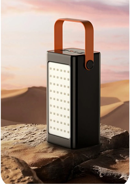 70.000 Mah Hızlı Şarj Kamp Işıklı 4x USB 1x Type-C 1x Micro 1x Lightning Çıkışlı LED Panel Powerbank fiyatları