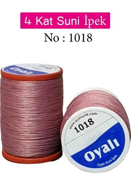 Oyalı 4 Kat Suni Ipek Iplik Iğne Oyası Boncuk Ipi Tığ Oyası NO:1018
