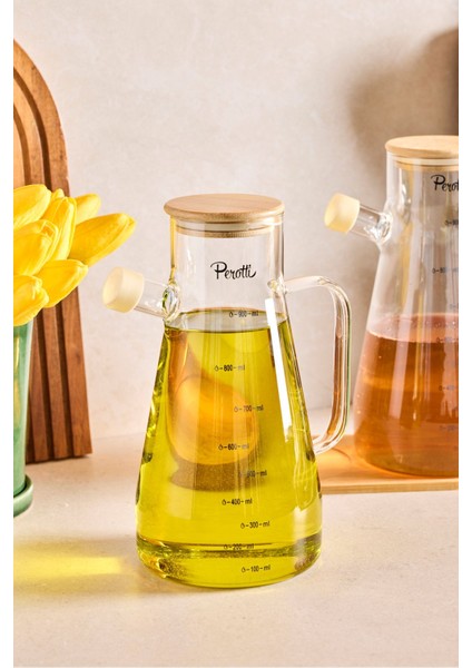 Std Gaella Bamboo 2’li 900ML Tepsili Yağlık-Sirkelik Seti 3 Parça Borosilikat fırsatları