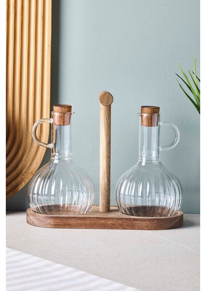 Ralf 2'li 350 ml Akasya Standlı Yağdanlık-Sirkelik fırsatları