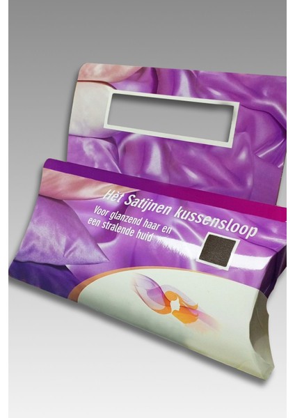 İpek Saten Yastık Kılıfı 2 Adet 50x70cm 2 Adet Saten Tokalı Kahverengi