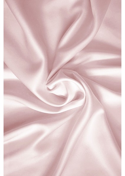 İpek Saten Yastık Kılıfı 2 Adet 50x70cm 2 Adet Saten Tokalı Pudra