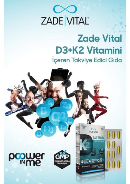 D3+K2 (MK7) Vitamini - Doğal İçerikli, Bağışıklık Destekleyici Yumuşak Kapsül, 30 Adet modelleri