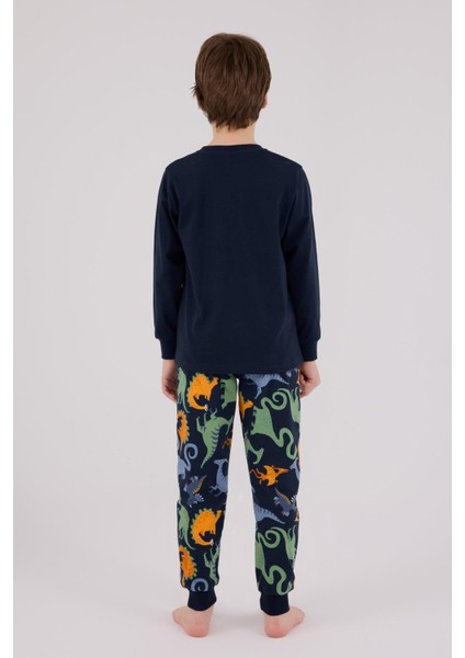 Erkek Çocuk Uzun Kol Pijama Takım Lacivert fırsatları