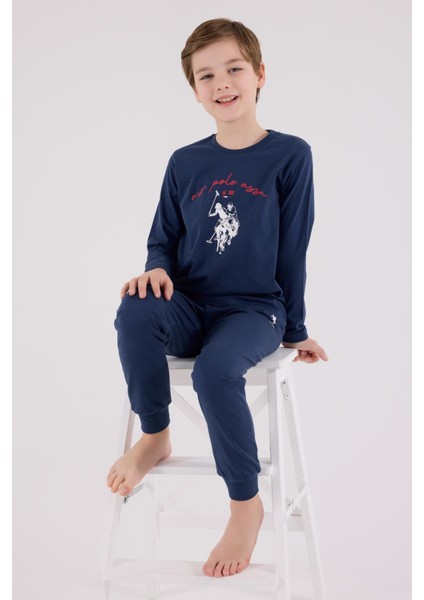 Erkek Çocuk Uzun Kol Pijama Takım Koyu Indigo fiyatları