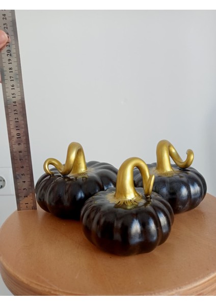El Yapımı 3'lü Dekoratif Bal Kabağı Seti fırsatları