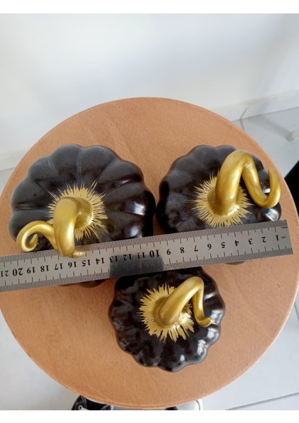 El Yapımı 3'lü Dekoratif Bal Kabağı Seti indirimleri