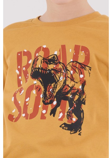 Erkek Çocuk Uzun Kol Pijama Takım Hardal indirimleri