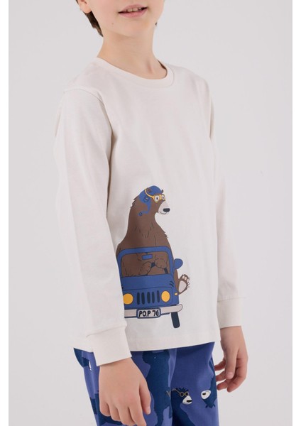 Erkek Çocuk Uzun Kol Pijama Takım Taş fırsatları