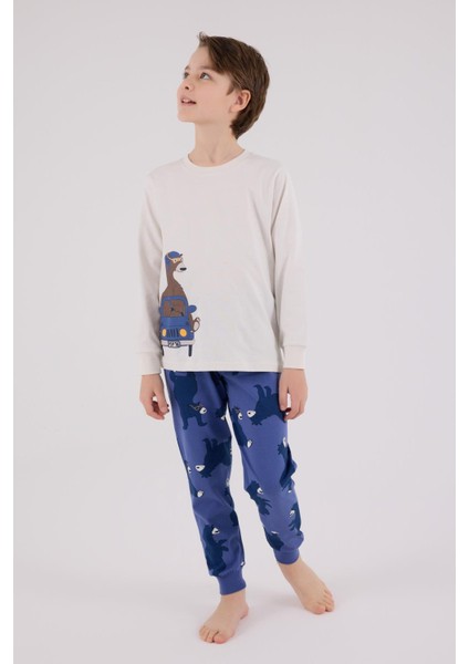 Erkek Çocuk Uzun Kol Pijama Takım Taş indirimleri