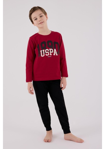 Erkek Çocuk Uzun Kol Pijama Takım Bordo fiyatları