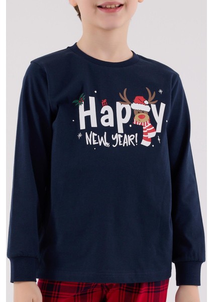 Erkek Çocuk Uzun Kol Pijama Takım Lacivert indirimleri