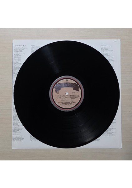 Bon Jovi - New Jersey - 1988 - Dönem Baskı Plak - Longplay - Lp modelleri