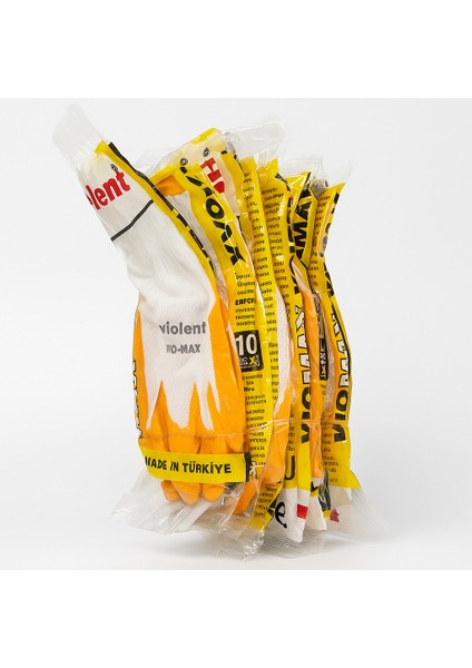 -Viomax-10-Xl -Nitril Kaplı Örme Eldiven (10 Çift)