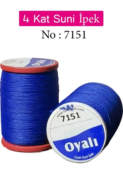 Oyalı 4 Kat Suni Ipek Iplik Iğne Oyası Boncuk Ipi Tığ Oyası NO:7151