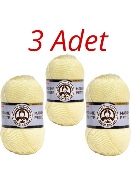Madame Petite El Örgü Ipi 3 Adet 098