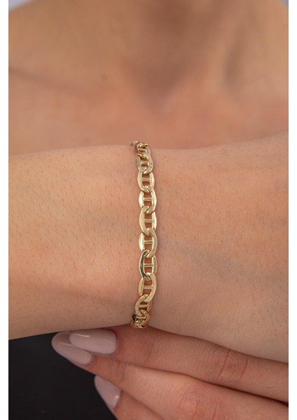 14 Ayar Altın Barlı Valentino Zincir Set modelleri