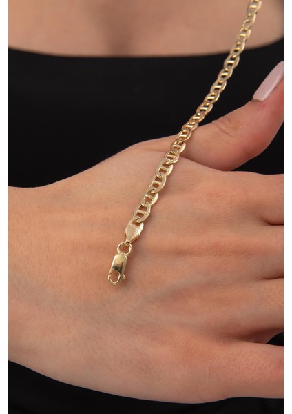 14 Ayar Altın Barlı Valentino Zincir Set