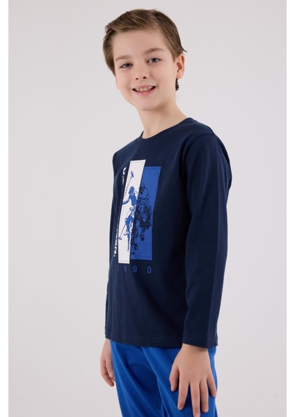 Erkek Çocuk Uzun Kol Pijama Takım Lacivert indirimleri