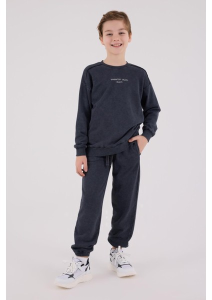 Erkek Çocuk Eşofman Takımı Antrasit