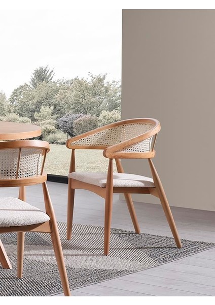 Oslo Natural Ahşap Masa Sandalye Takımı 100X100 indirimleri