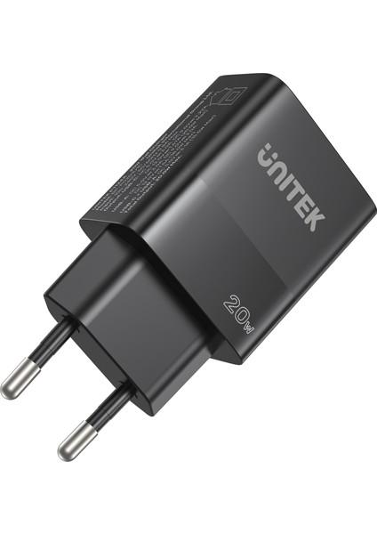 Unitek 20W Hızlı Şarj Adaptörü 1*usb-C P1124ABK-EU