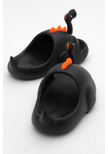 Çocuk Dinozor Figürlü Terlik 25-32 Siyah fırsatları