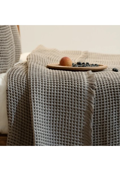 Terra Petek Dokulu Çift Kişilik Yatak Örtüsü Vizon 220X240 cm fiyatları