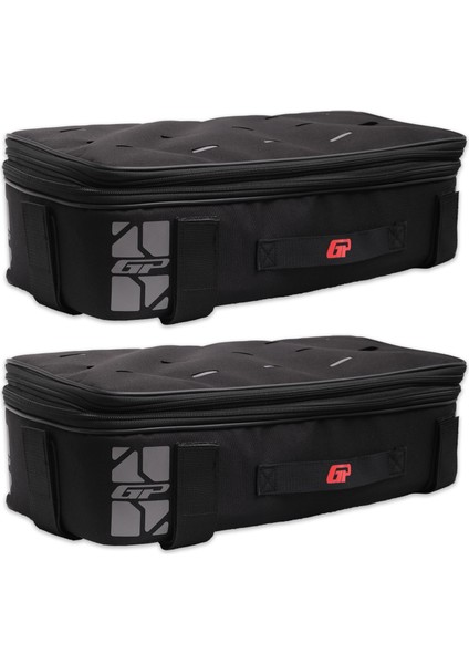 KMSC04 Universal Motosiklet Yan Çanta Üstü Kumaş Çanta Siyah