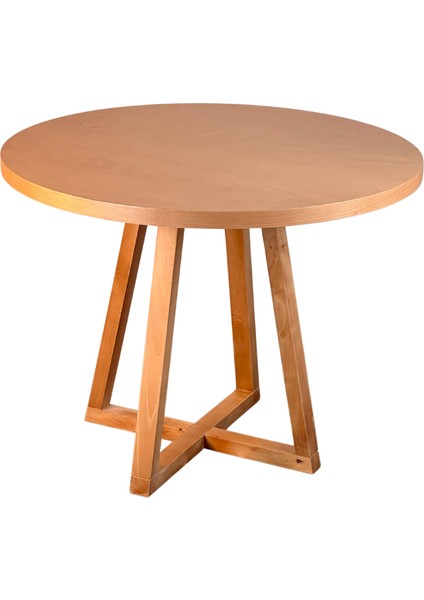 Tokyo Natural Ahşap Masa Sandalye Takımı 110X110 modelleri