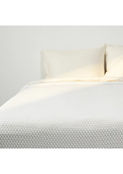 Novah Triko Çift Kişilik Battaniye Beyaz 200X220 cm fırsatları
