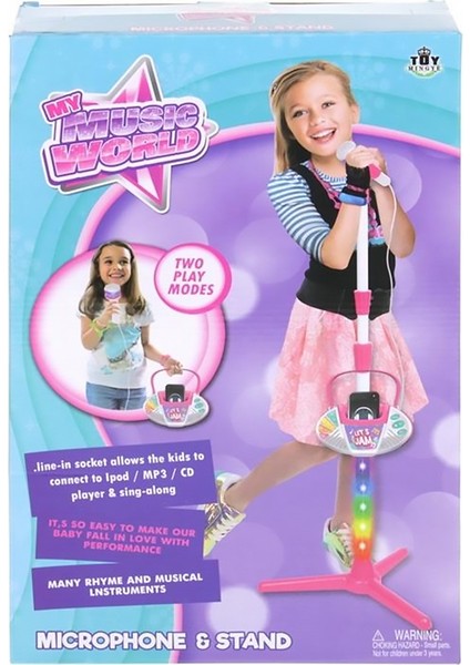 Müzikli ve Işıklı Ayaklı Pembe Mikrofon fiyatları