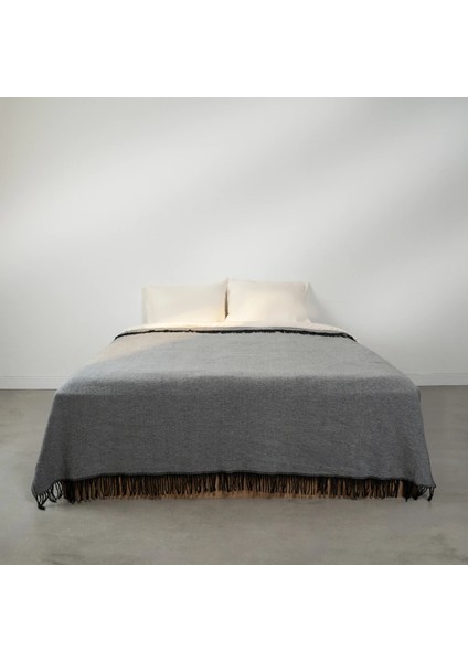Shear Çift Kişilik Battaniye Gri 200X220 cm